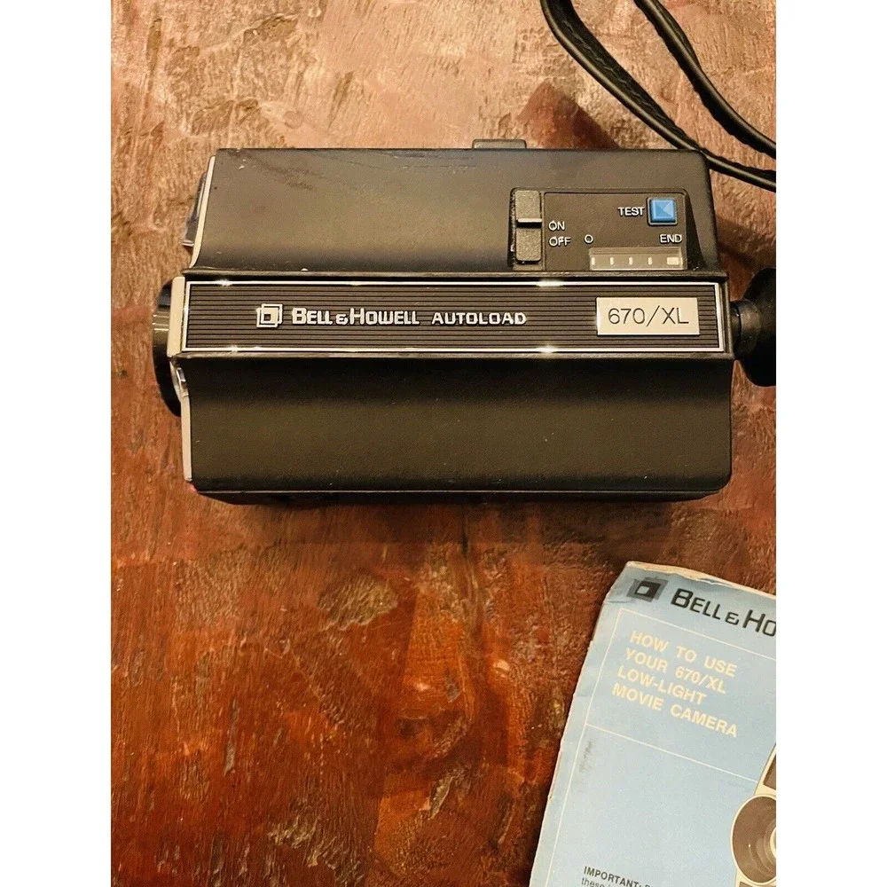 Vintage Bell & Howell Autoload Camera 670 XL / Manual/ Case/ Untested